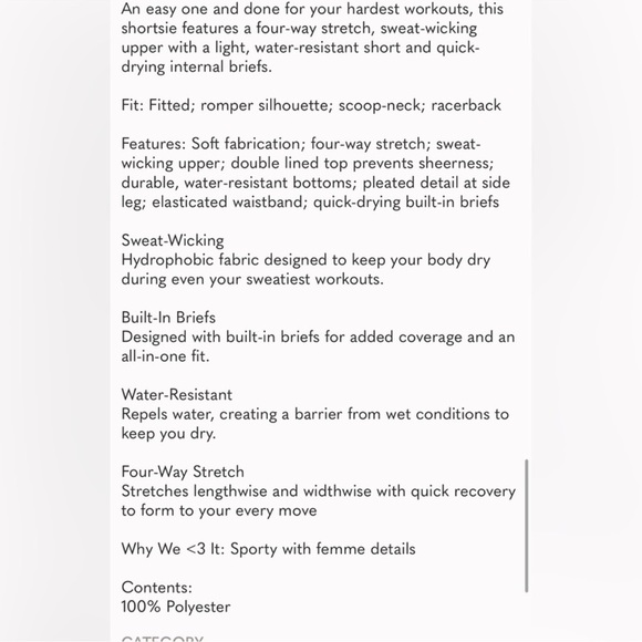 NWOT FP Movement Easy Tiger Shortsie Small green and white - Picture 4 of 9